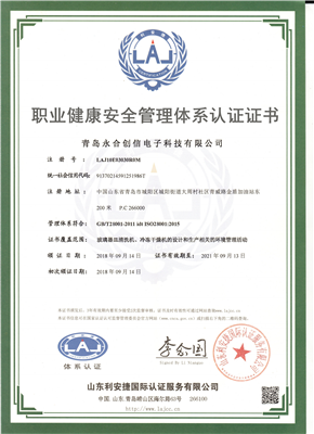 職業(yè)健康安全管理體系認(rèn)證